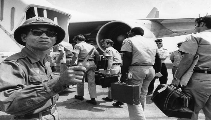لقطة أرشيفية لرحيل القوات الأمريكية من فيتنام 