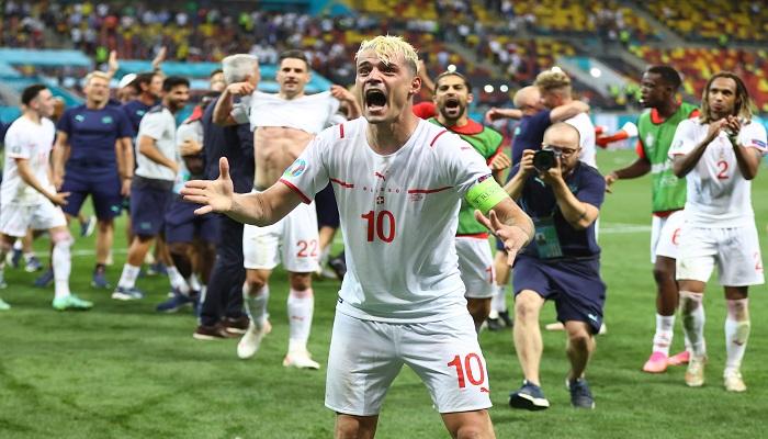 فرحة منتخب سويسرا