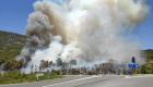 Antalya'da Orman Yangını! Karayolu Ulaşıma Kapandı!