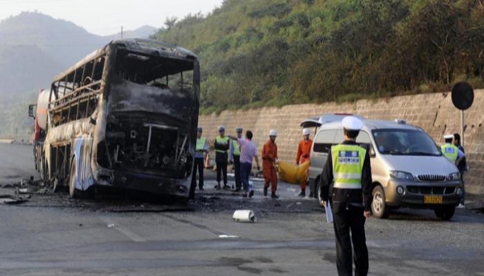 أحد حوادث الطرق العنيفة في إيران - أرشيفية