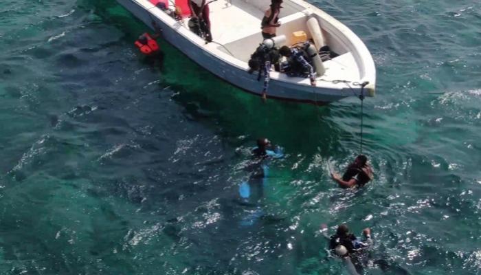 فرقة هندسية يمنية تزيل ألغاما بحريا
