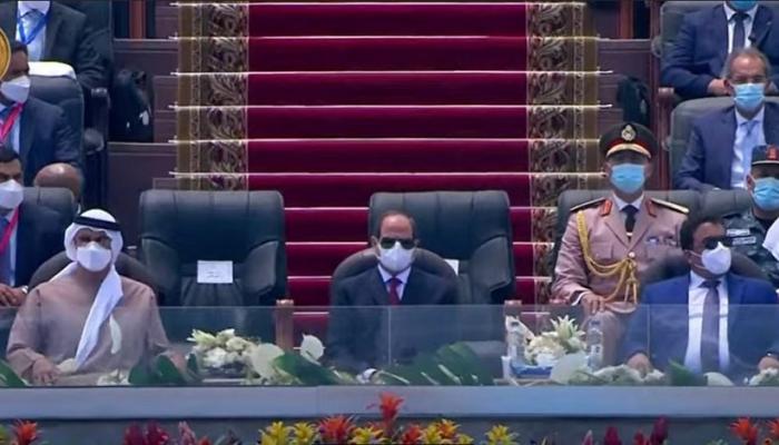 مراسم افتتاح قاعدة 3 يوليو العسكرية في مصر
