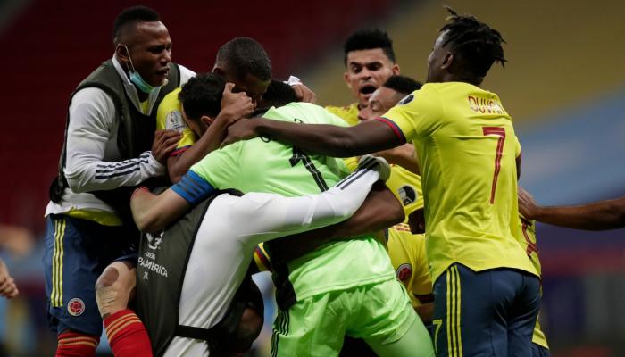 فرحة كولومبيا ضد أوروجواي