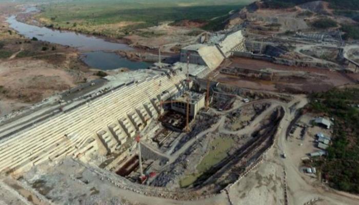 أعمال الإنشاء في سد النهضة الإثيوبي - أرشيفية