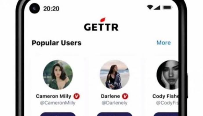 تطبيق Gettr الجديد