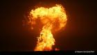 ویدئو | انفجار دکل نفتی در سواحل آذربایجان 