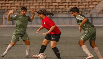 منتخب مصر للسيدات ضد فريق القاهرة للرجال