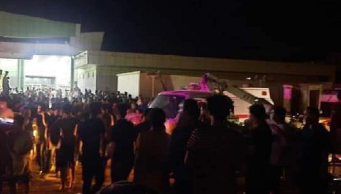 ارتفاع ضحايا حريق مستشفى الحسين إلى 41 شخصا