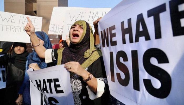 مسلمات هنديات يتظاهرن ضد داعش - أرشيفية