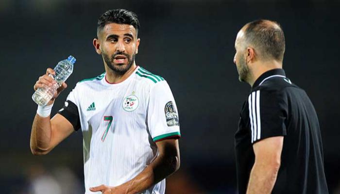 رياض محرز مع جمال بلماضي