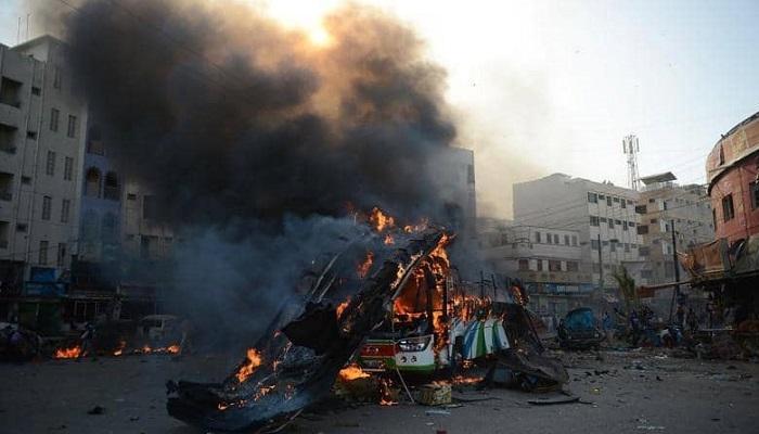 انفجار سابق لحافلة في باكستان