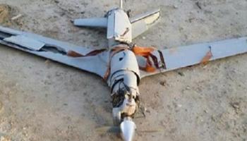 مسيرة حوثية عقب إسقاطها - أرشيفية