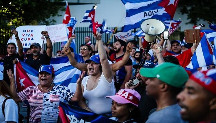 مظاهرات في كوبا ضد الوضع الاقتصادي