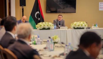 الدبيبة خلال لقائه مع البعثات العربية لدى الأمم المتحدة