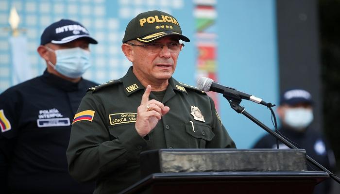 الجنرال خوسيه فارغاس قائد الشرطة الكولومبية
