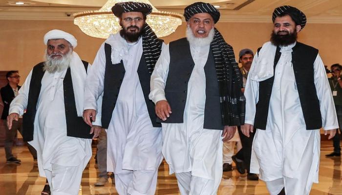 وفد من طالبان خلال جولة محادثات سابقة مع الحكومة الأفغانية