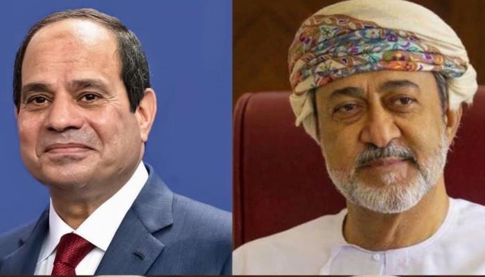 سلطان عمان والرئيس المصري