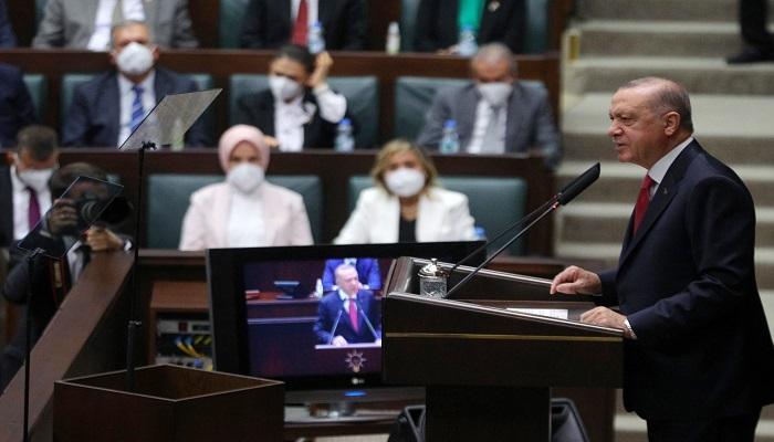 أردوغان أمام البرلمان التركي