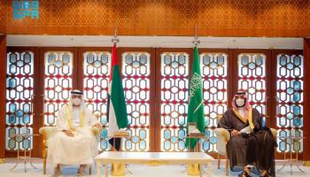 لقاء الشيخ محمد بن زايد آل نهيان والأمير محمد بن سلمان