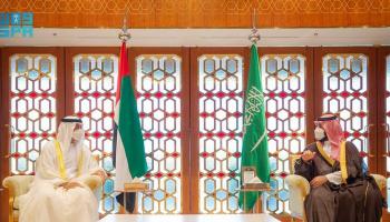  لقاء الشيخ محمد بن زايد آل نهيان والأمير  محمد بن سلمان 