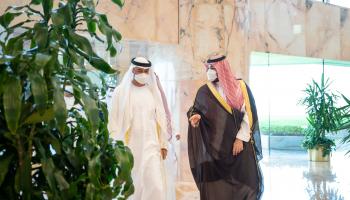 الشيخ محمد بن زايد آل نهيان والأمير محمد بن سلمان