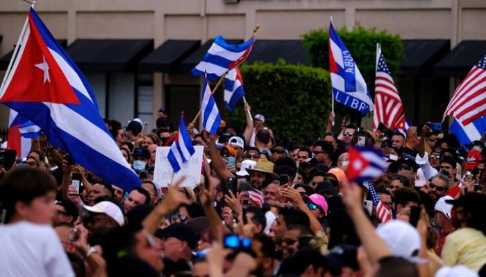 جانب من الاحتجاجات التي شهدتها كوبا-أرشيفية