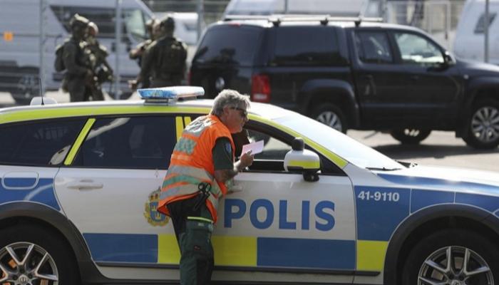 قوات من الشرطة السويدية خارج سجن هالبي