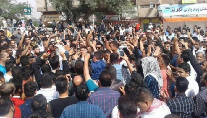 جانب من احتجاجات خوزستان