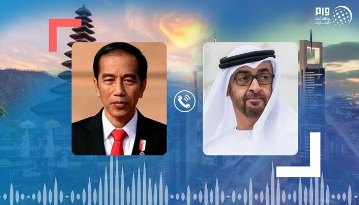 اتصال هاتفي بين الشيخ محمد بن زايد آل نهيان ورئيس إندونيسيا