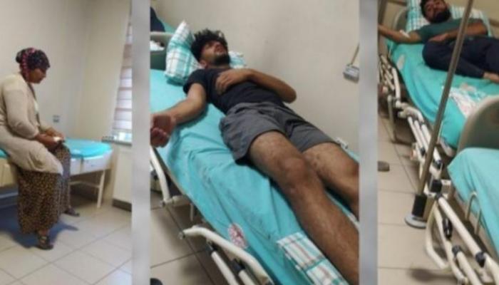 مصابون في أحد الاعتداءات العنصرية ضد الأكراد بتركيا