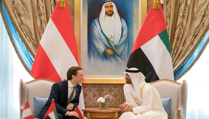 لقاء سابق بين الشيخ محمد بن زايد آل نهيان وسيباستيان كورتس