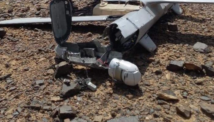 إسقاط مسيّرة هجومية أطلقتها مليشيات الحوثي بالبيضاء