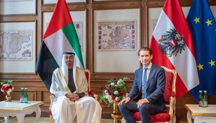 لقاء ولي عهد أبوظبي ومستشار النمسا