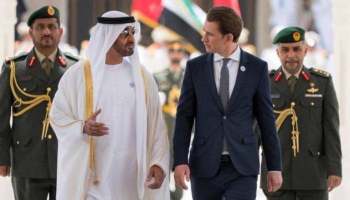 لقاء سابق بين ولي عهد أبوظبي ومستشار النمسا