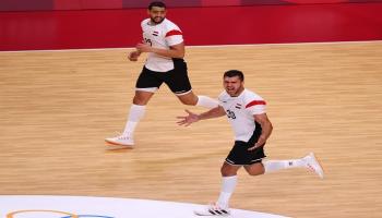 يحيى الدرع لاعب منتخب مصر لكرة اليد