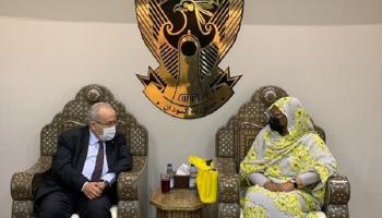 وزيرة الخارجية السودانية خلال لقاء نظيرها الجزائري 