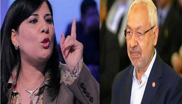 راشد الغنوشي وعبير موسي