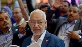 راشد الغنوشي رئيس حركة النهضة الإخوانية في تونس- أرشيفية