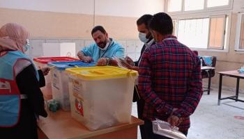 أحد مراكز الاقتراع في ليبيا. (أرشيفية)