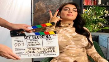 عارضة الأزياء جورجينا رودريجيز من كواليس تصوير البرنامج 