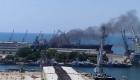 السيطرة على حريق نشب بسفينة إيرانية في ميناء اللاذقية