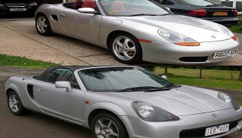 طرازي Porsche Boxster وToyota MR2 