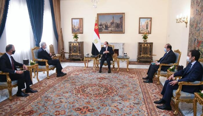 جانب من استقبال السيسي للمسؤول الأمريكي