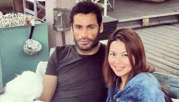 لقاء الخميسي مع زوجها محمد عبدالمنصف