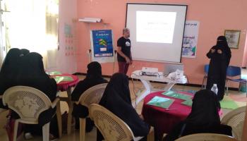 جانب من إحدى دورات التدريب على لغة الإشارة