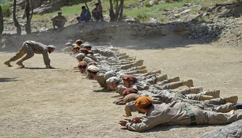 تدريبات للقوات الحكومية السابقة في ولاية بنجشير