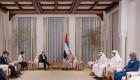 Le prince héritier d'Abu Dhabi reçoit les ministres français des AE et de la Défense