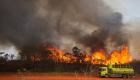 حريق ضخم في متنزه بمدينة برازيلية.. والسبب منطاد