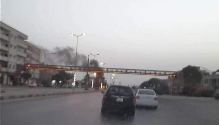صورة متداولة من الهجوم على النقطة الأمنية غربي ليبيا