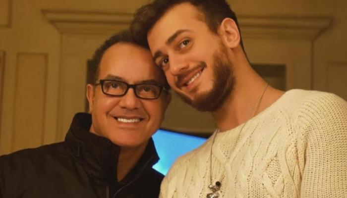 سعد لمجرد مع والده البشير عبدو